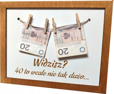 

Ramka na okrągłe urodziny prezent 30 40 50 60 70