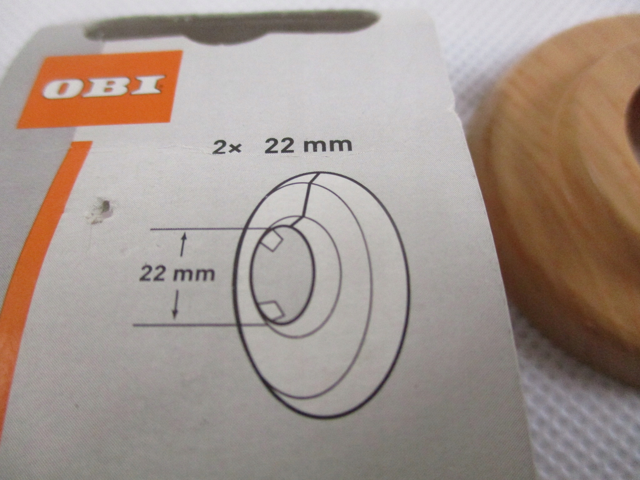 Rozeta maskująca pojedyncza do rur fi 22mm 2szt Marka OBI