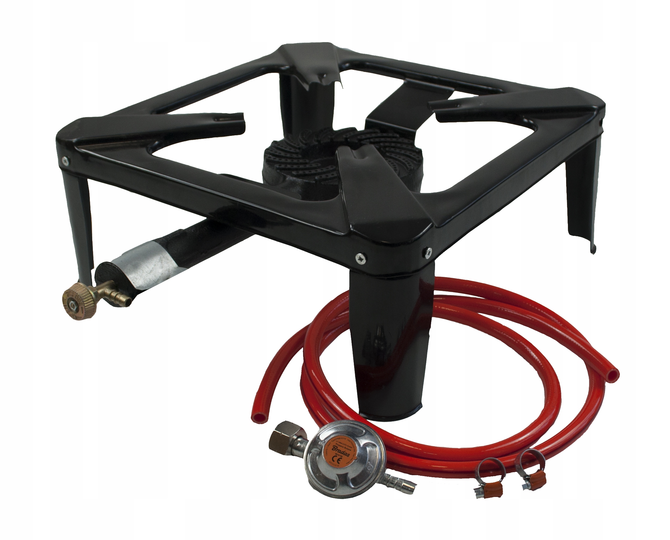 PALNIK GAZOWY TABORET ŻELIWNY KUCHENKA 40x40cm 8kW + ZESTAW WĄŻ REDUKTOR EAN (GTIN) 5904653709790