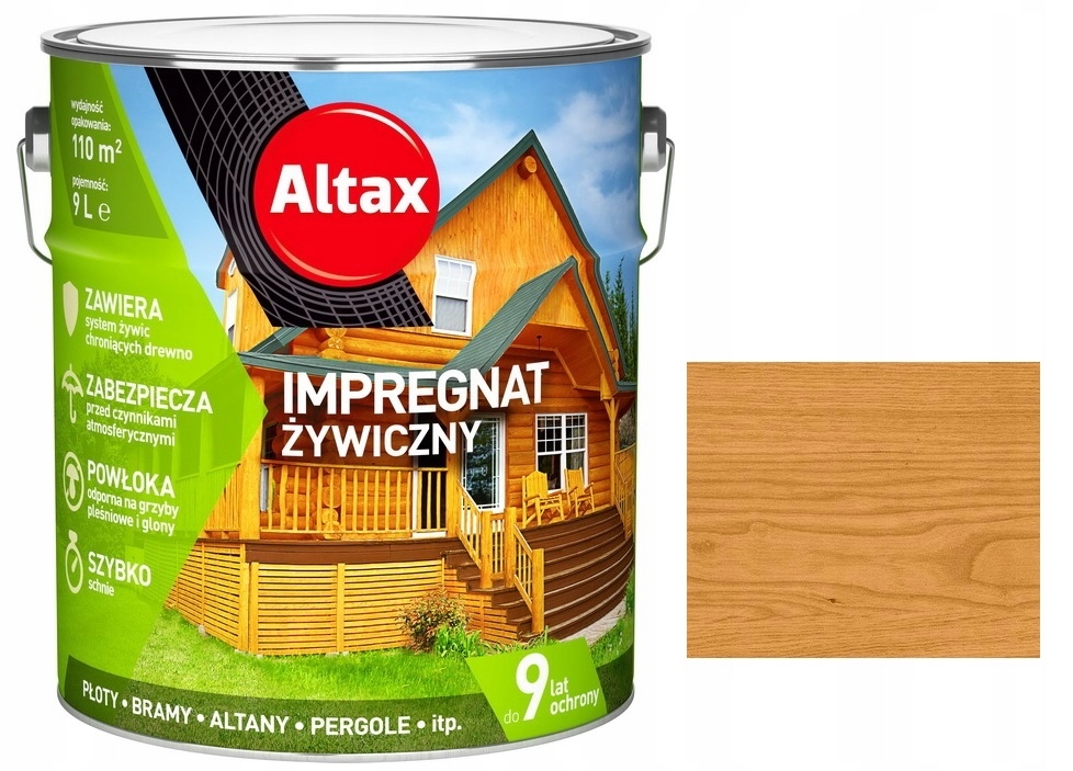 

Altax Impregnat Żywiczny Do Drewna 9L Pinia