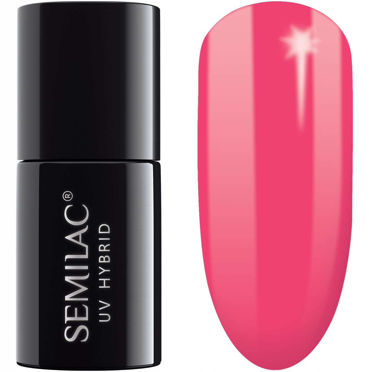 

042 Semilac Lakier Hybrydowy Neon Raspberry 7ML