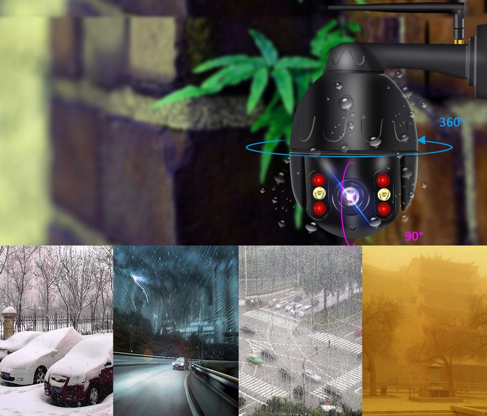 KAMERA OBROTOWA WIFI 8MPX 4K 3840x2160 Podgląd P2P Rozdzielczość 8 Mpx