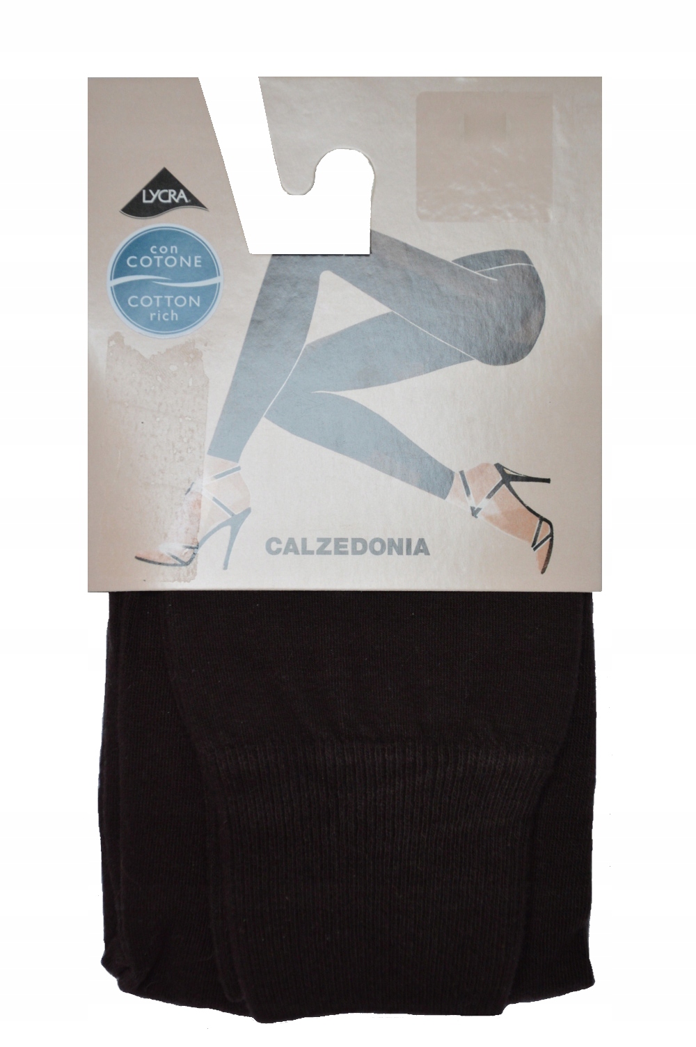 

Calzedonia Legginsy getry bawełna brąz roz.1/2