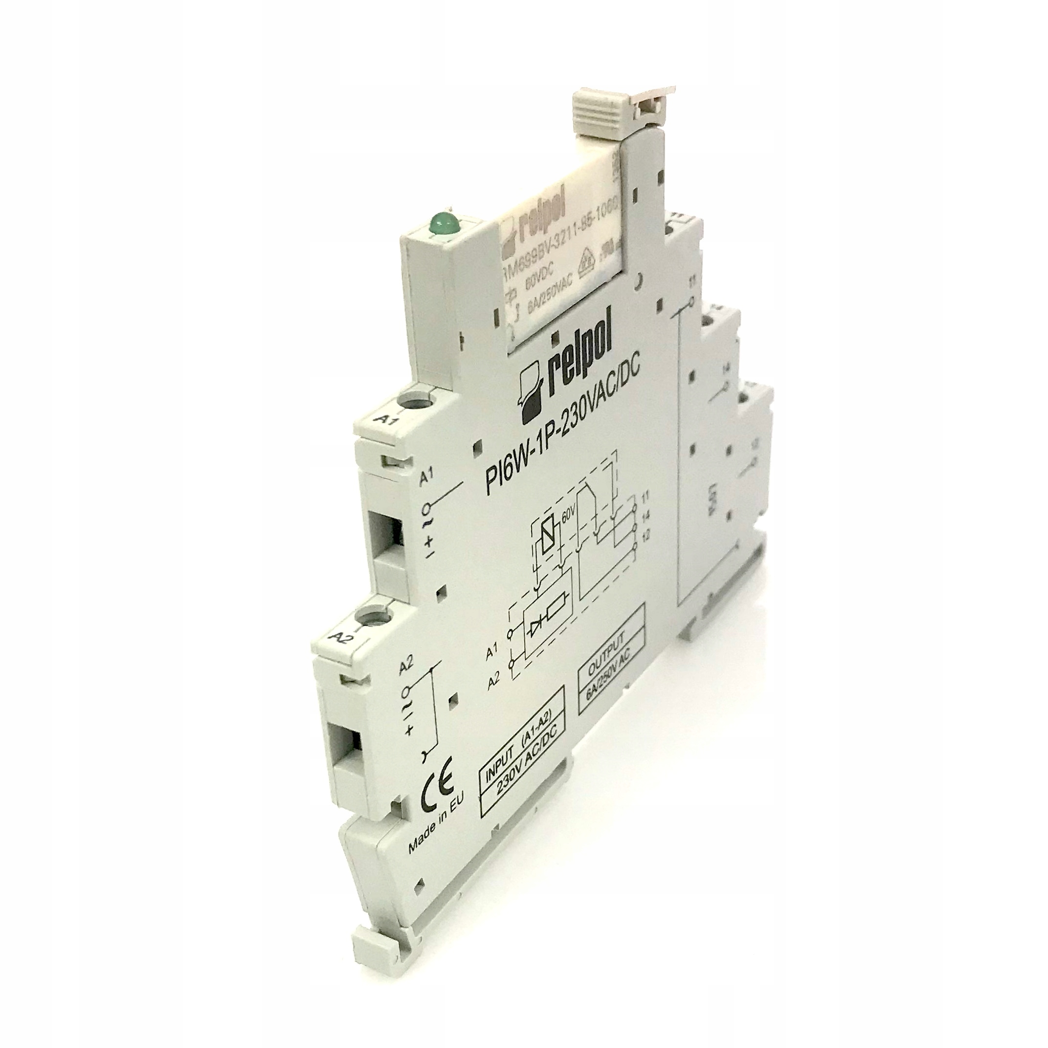 

Przekaźnik interfejsowy PIR6W-1P-230VAC/DC Relpol