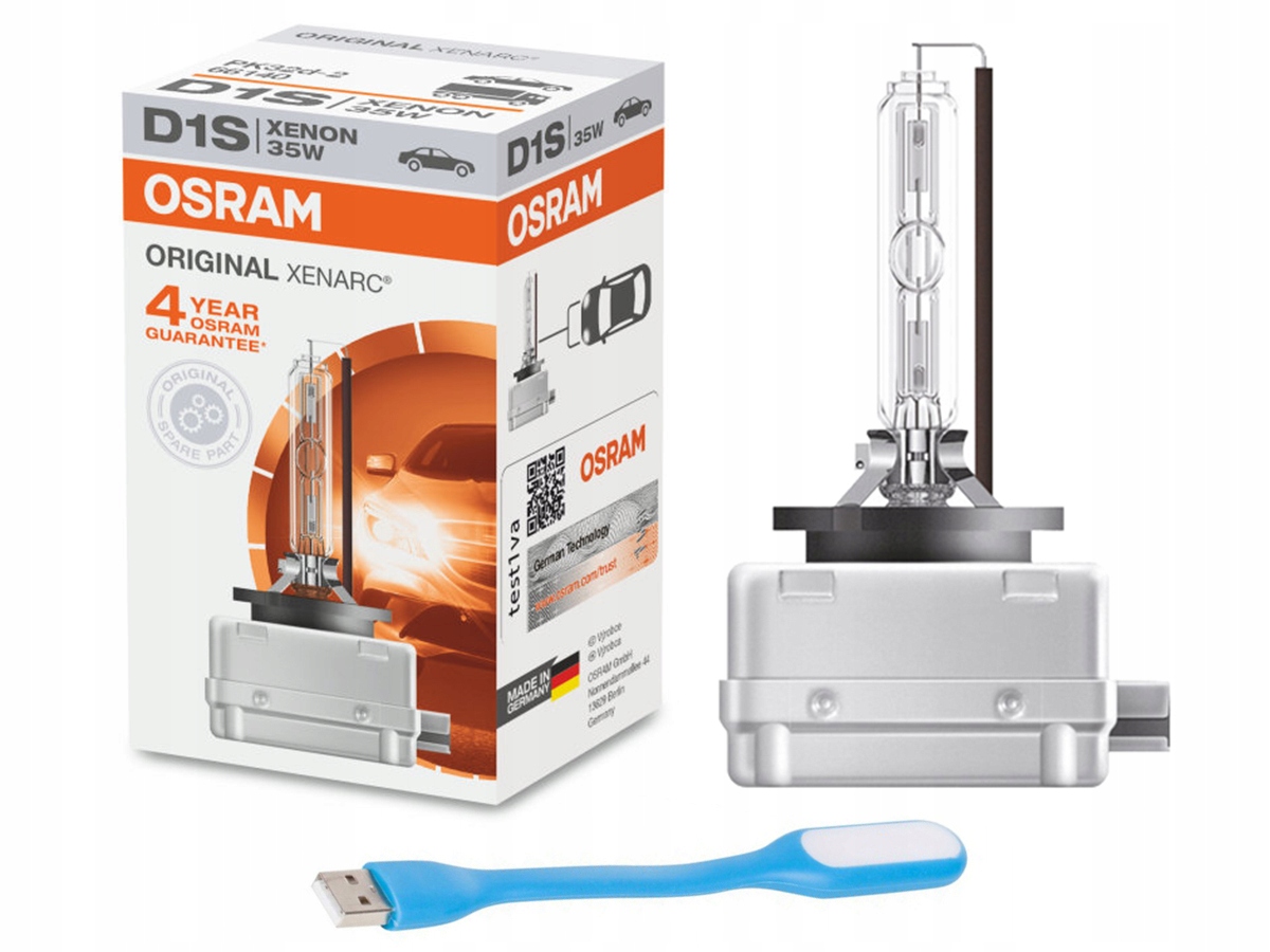 

Osram D1S 4300K Żarnik Xenon Original lampka Usb