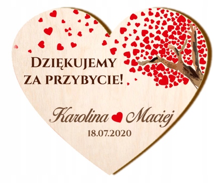 

Ślub Wesele Magnes Podziękowanie Dla Gości