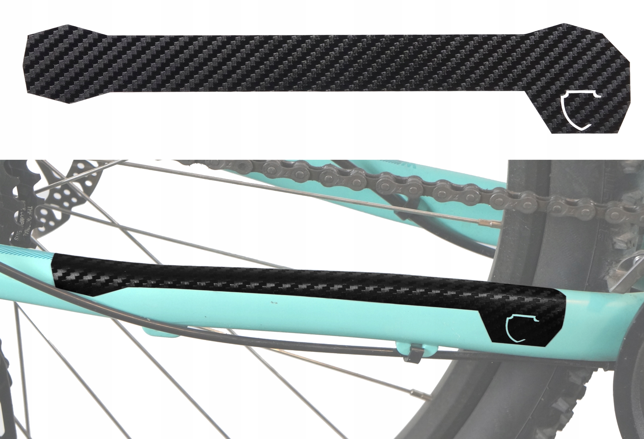 

BikeGuard Carbon Osłona Pod Łańcuch 23cm Folia 3M