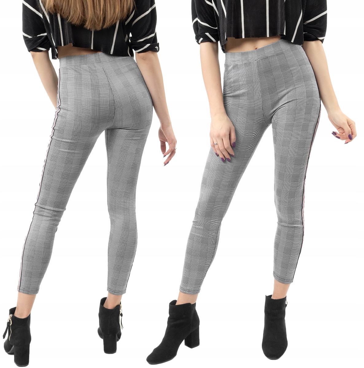 

Legginsy Rurki Damskie z Lampasami PL09-03 M/L