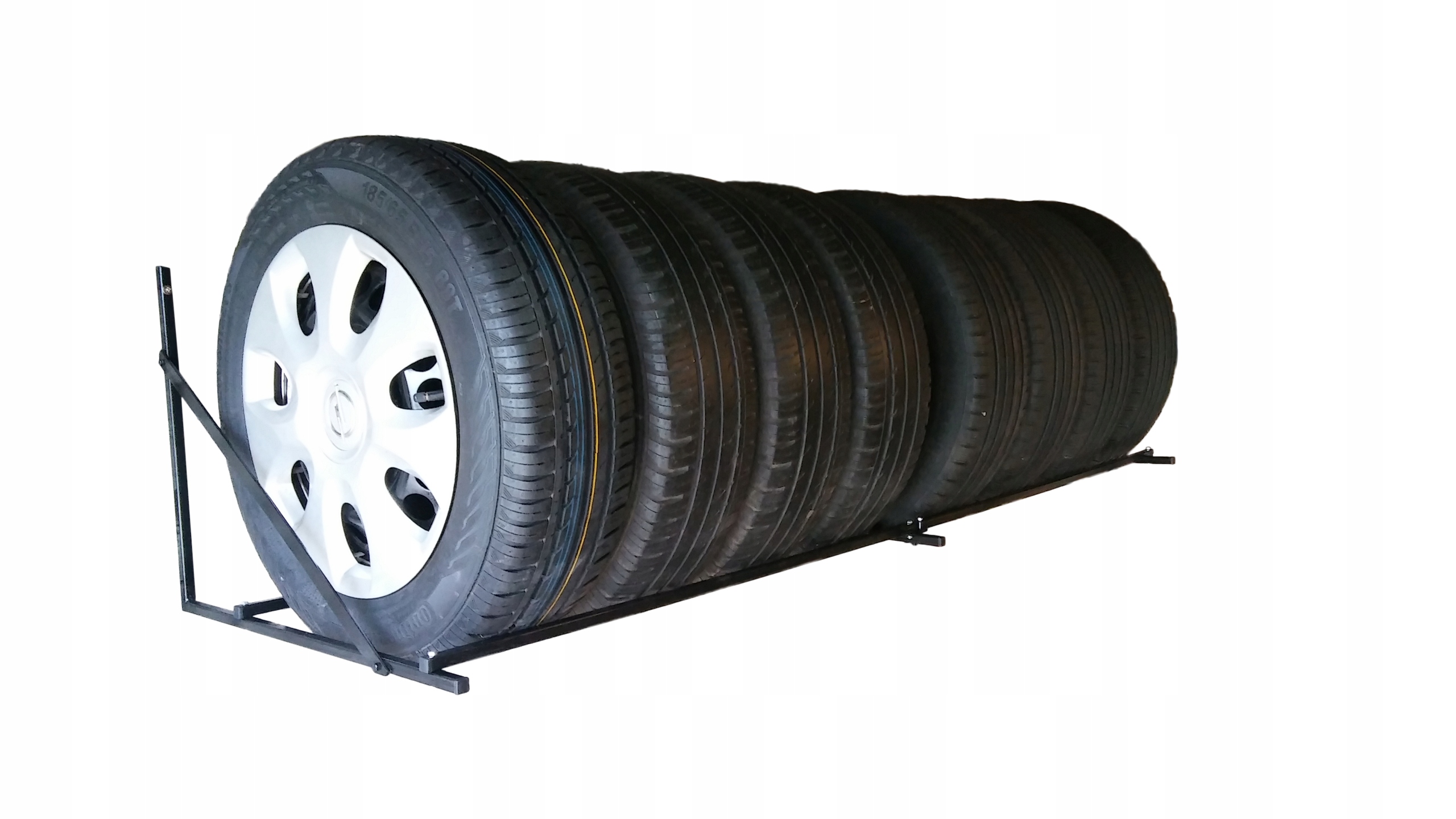 POLSKI WIESZAK STOJAK REGAL POLKA NA 8 OPON KOL