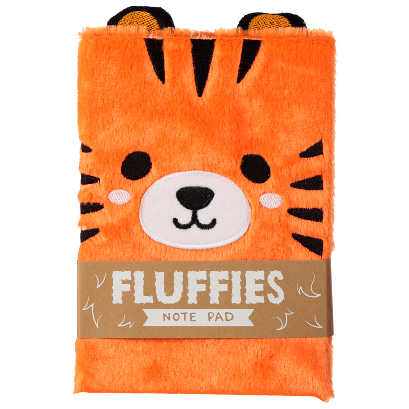 Puszysty pluszowy notatnik notes pamiętnik TYGRYS