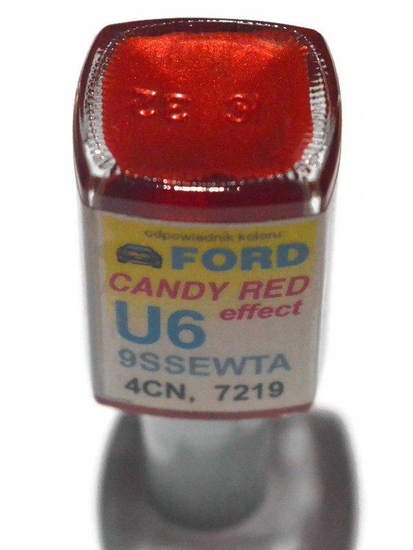 FORD U6 CANDY RED LAKIER ZAPRAWKA DO RYS ARA 10 ML
