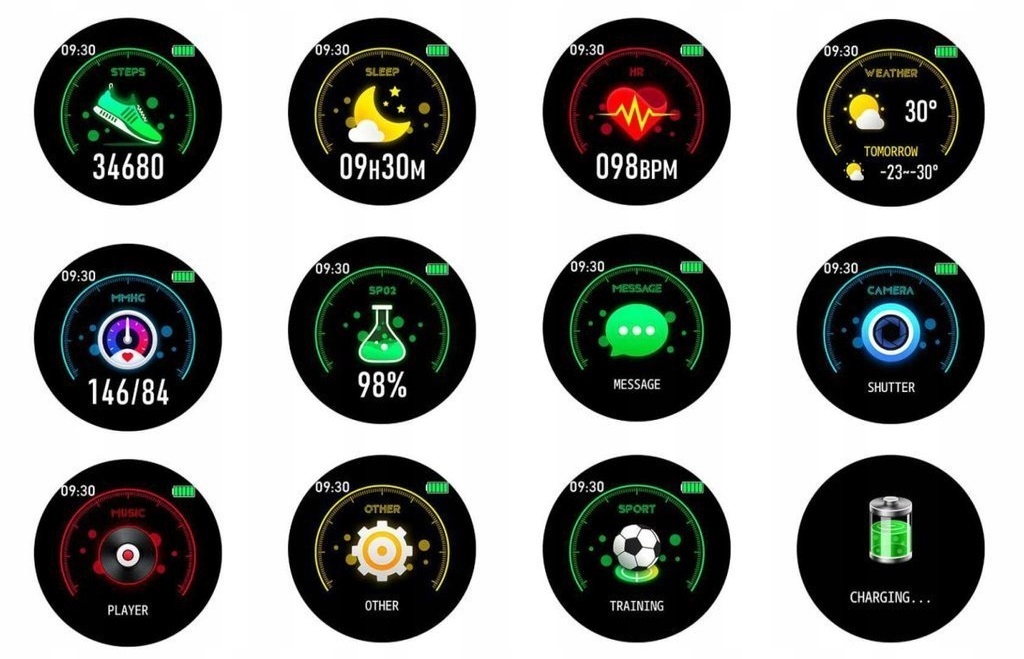 SMARTWATCH DAMSKI G. ROSSI CIŚNIENIE SMS + GRAWER Model inny
