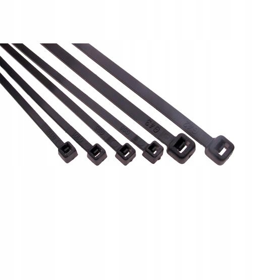 

Opaska zaciskowa 180x3.6mm Czarna Uv 100szt.