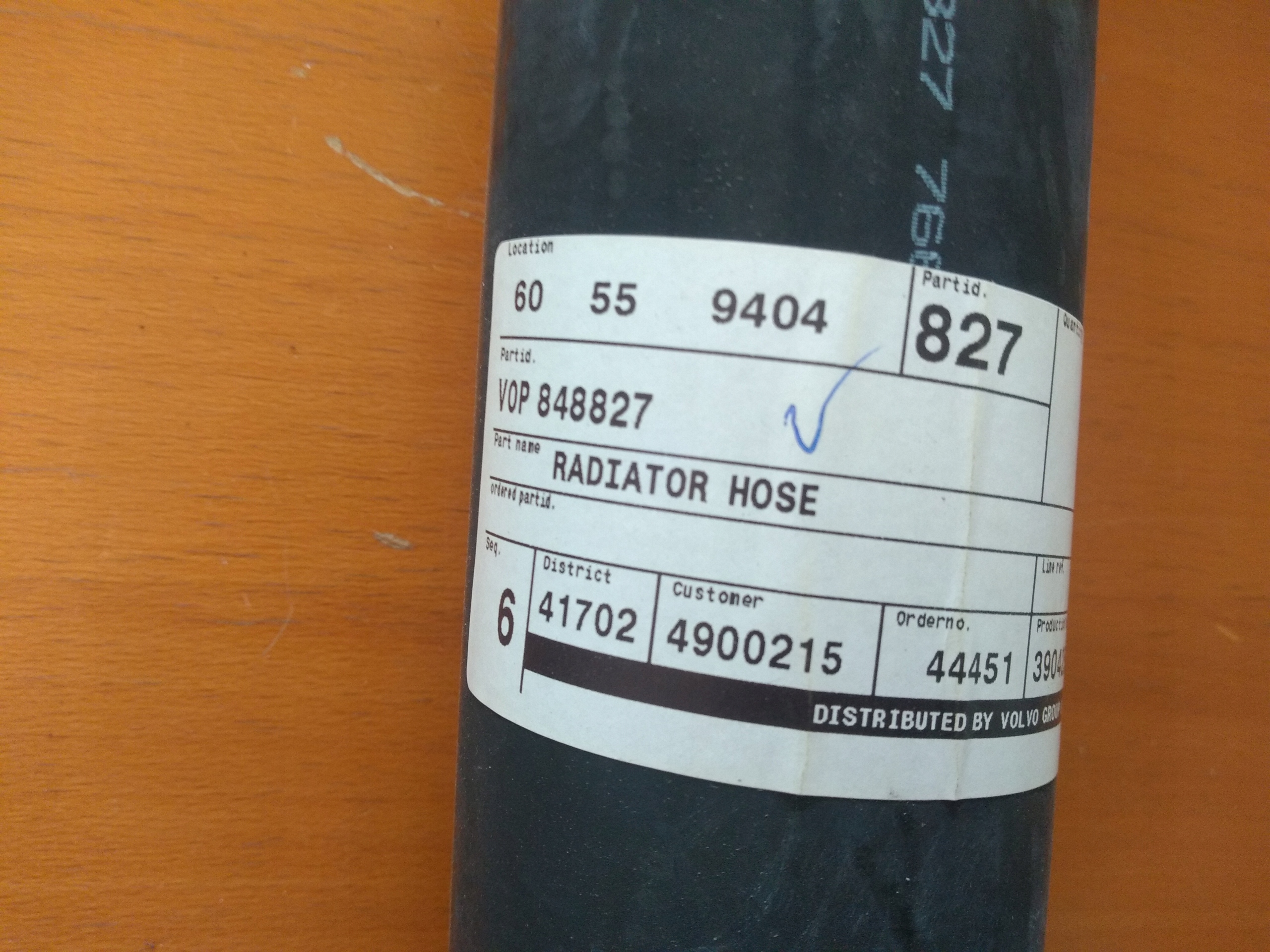 Кабель радиатора Volvo Penta 848827