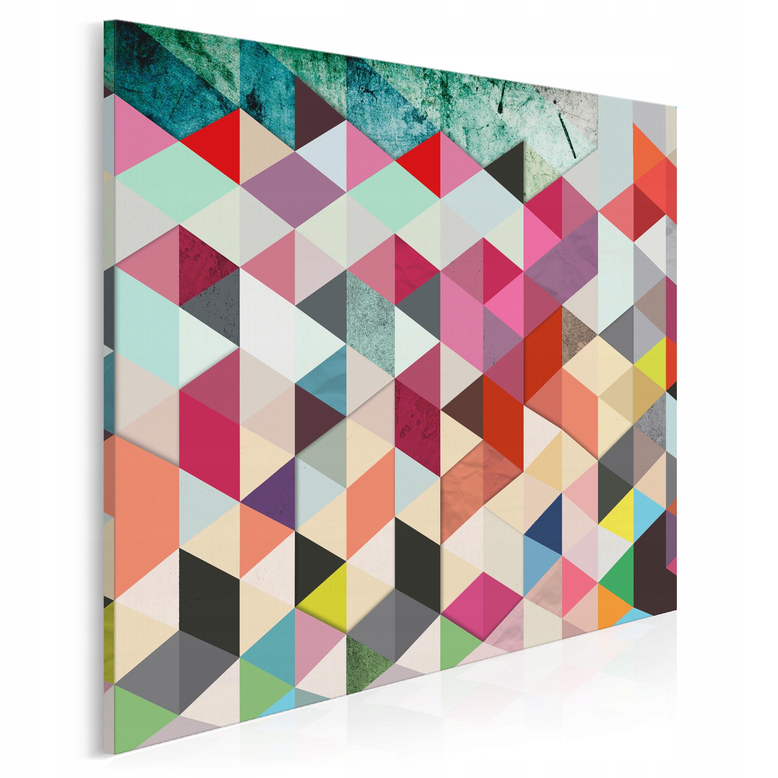 

22904 Nowoczesny obraz Trójkąty Kolorowy