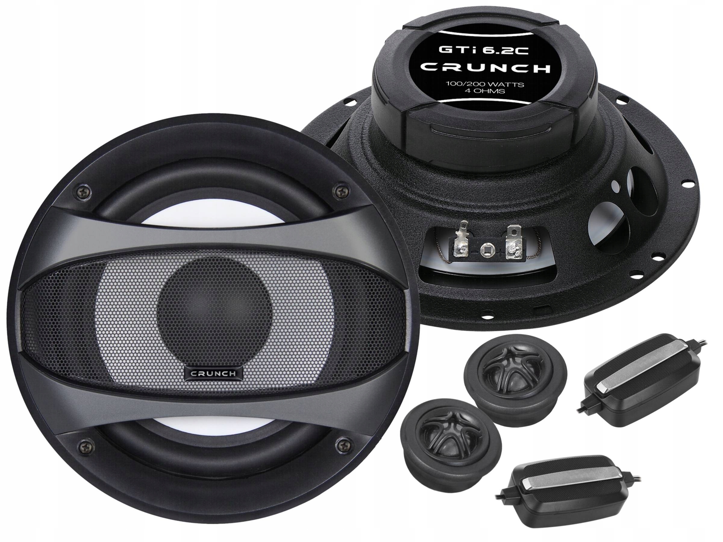 Crunch GTI6.2E Automobilové reproduktory Systém 16,5 cm 165 mm výhybky 4 Ohm