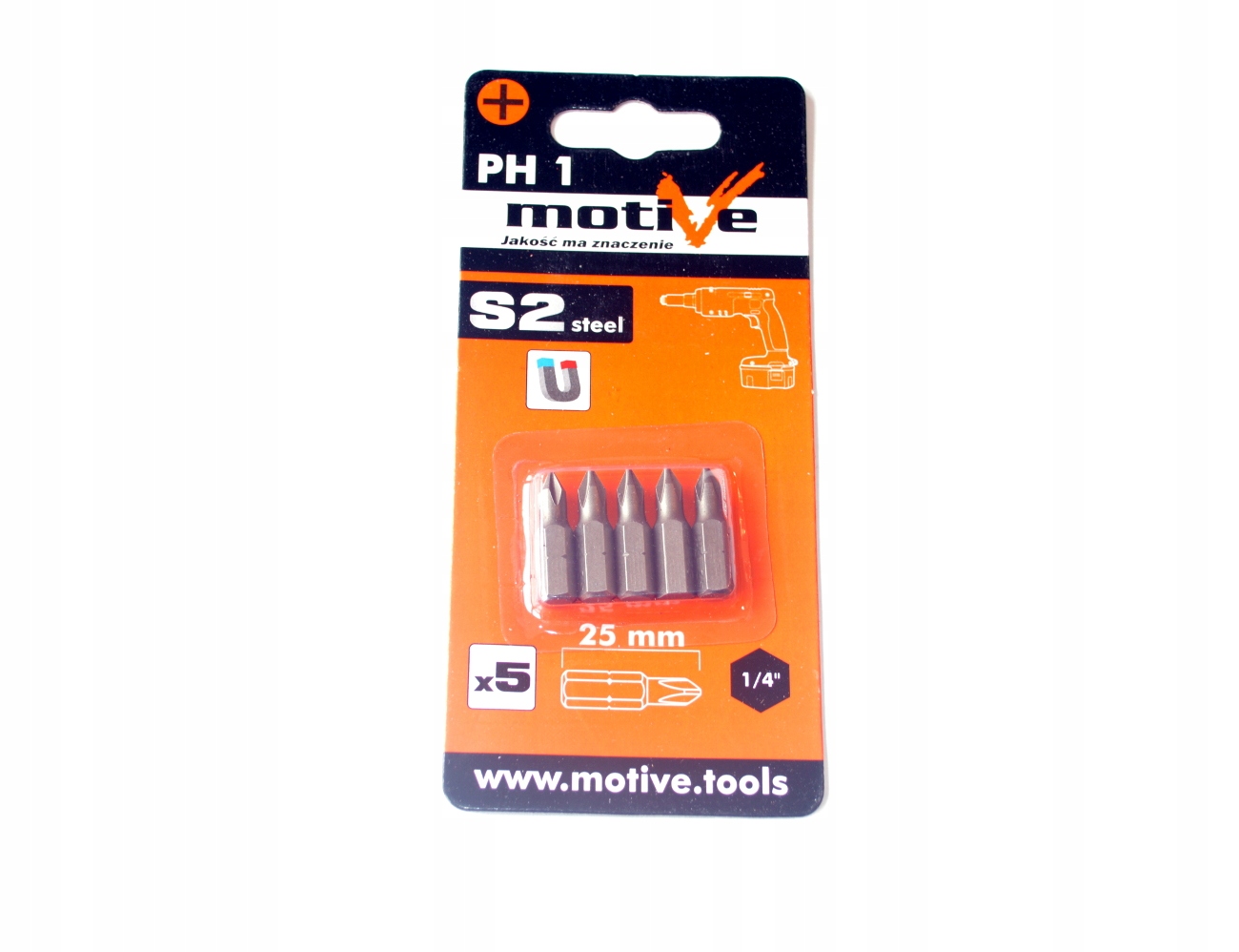 

Bity Końcówki Do Wkrętarki PH1 25MM Zestaw 5 Sztuk