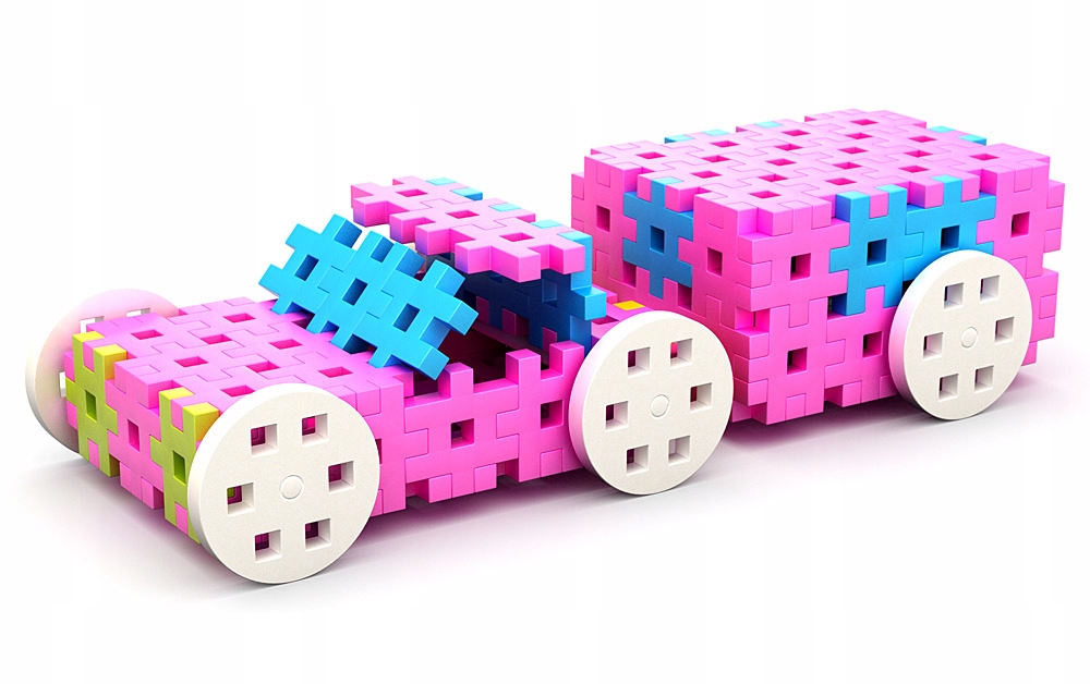 Klocki Meli Konstruktor Pastel 400 elementów Wafle Typ wafle