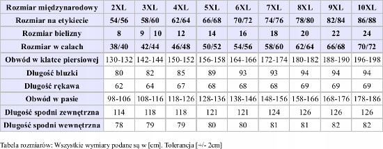 ADAMO DUZE ROZMIARY KOSZULKA TERMICZNA 5XL 156-158 Rozmiar 5XL