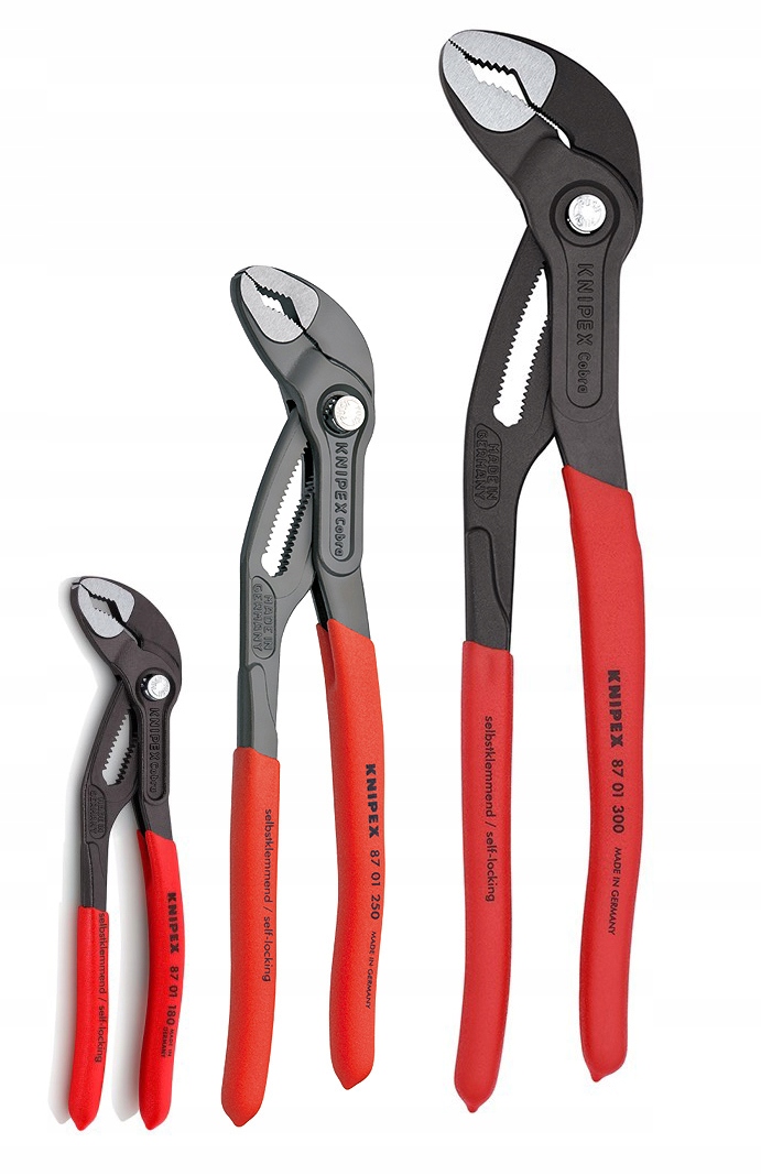 

Knipex Szczypce do rur Cobra 180, 250, 300 Klips