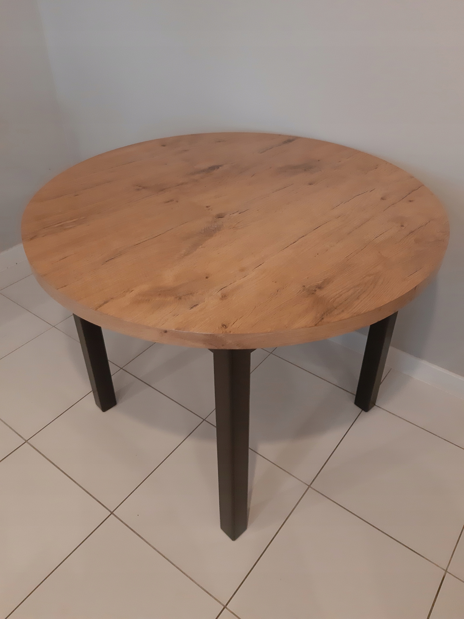 Stół okrągły fi 100cm, loft