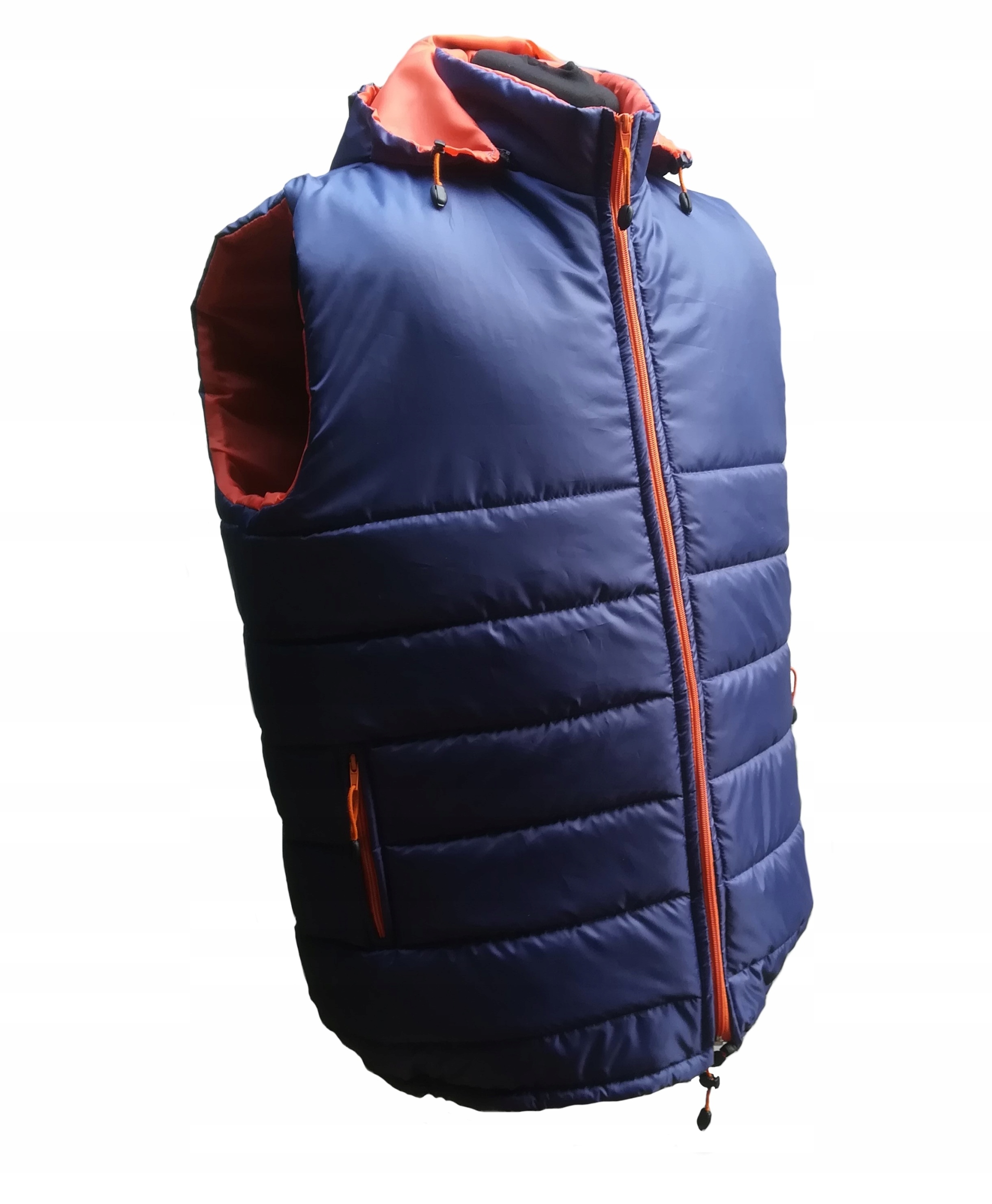 

Kamizelka Męska Bezrękawnik pikowana z kapturem L