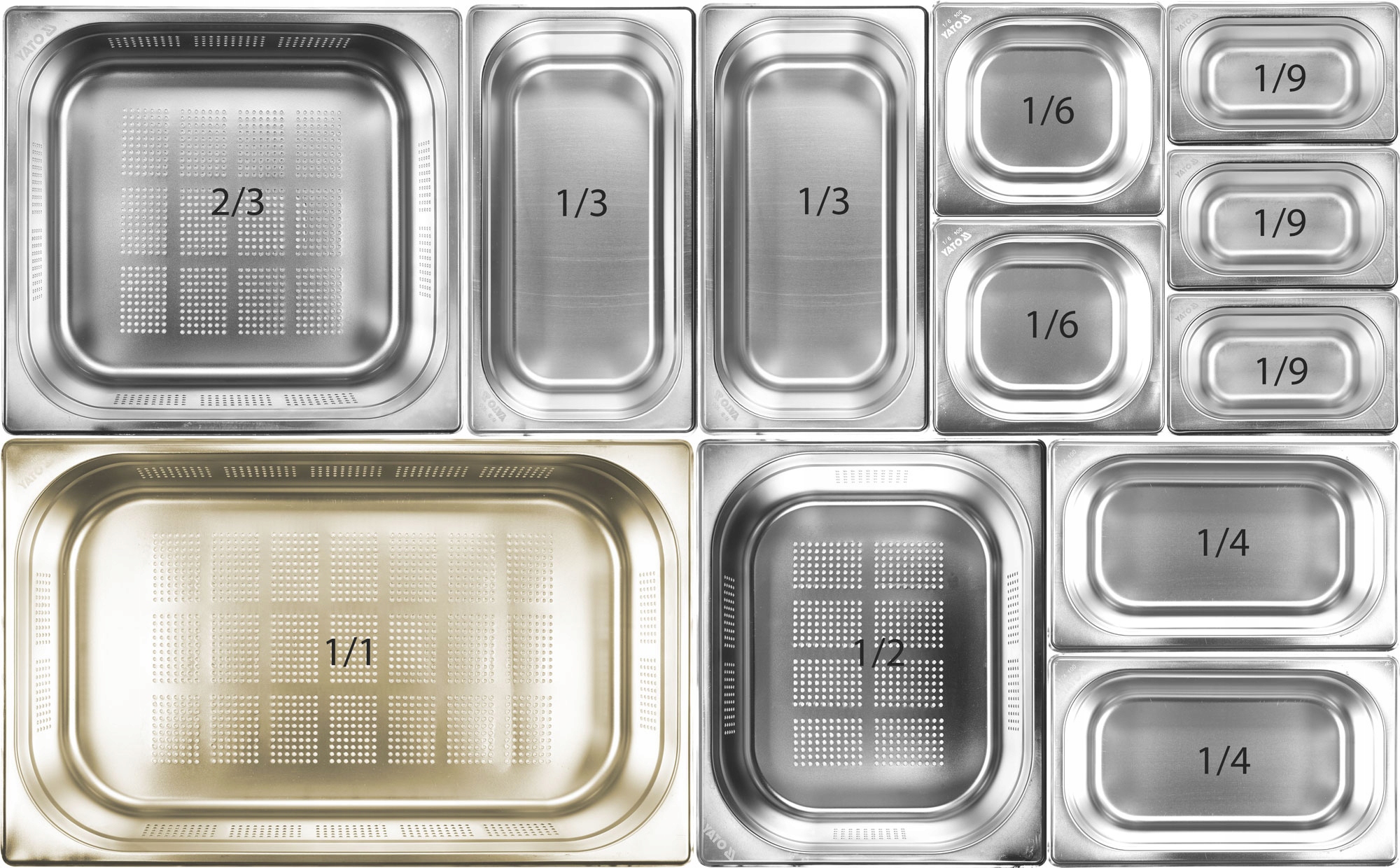YATO POJEMNIK PERFOROWANY GN 1/1 200 MM 26L Wysokość 200 mm