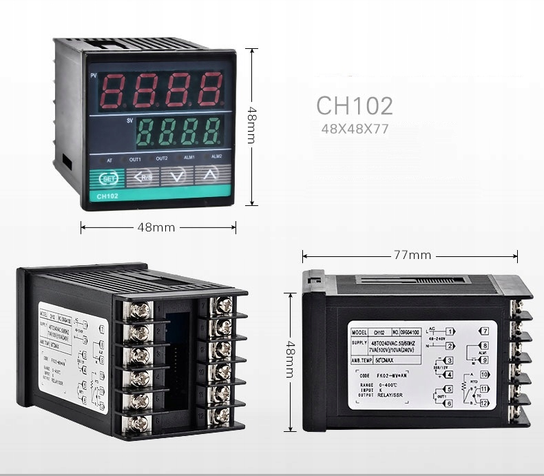 REGULATOR TEMPERATURY TERMOREGULATOR PID CH102