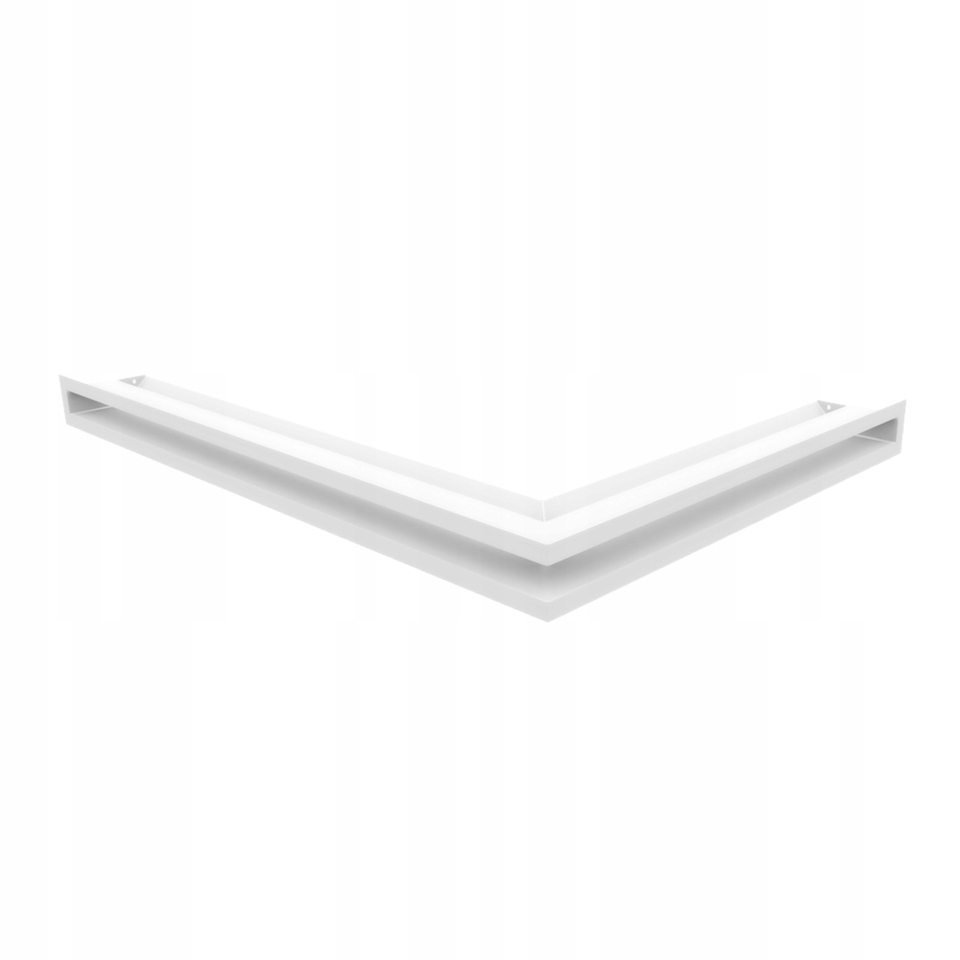 Mriežka Luft rohová ľavá 76,6x54,7x9 biela Slim