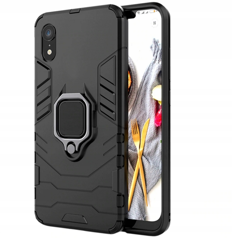 

Etui Pancerne Holder Ring Do Iphone Xr Mocne+szkło