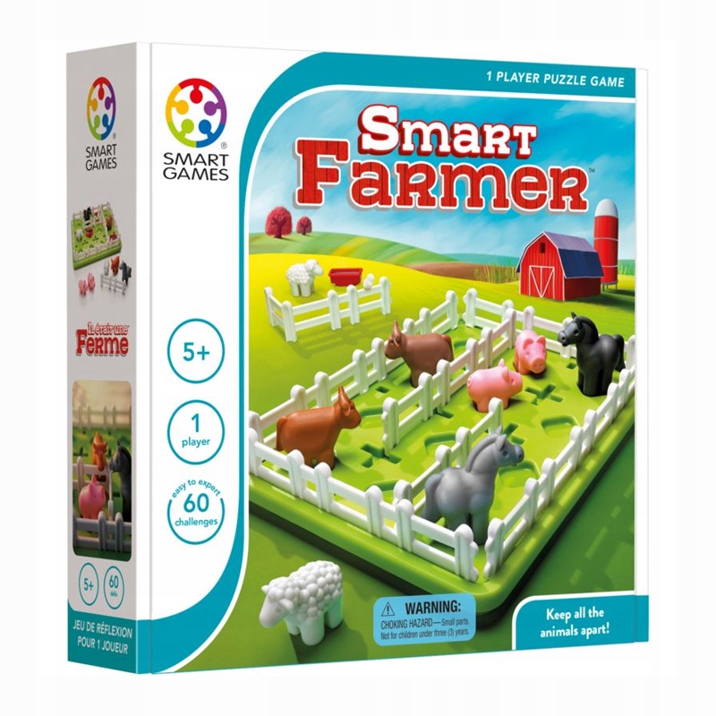 SMART GAMES GRA LOGICZNA SMART FARMER 60 zadań