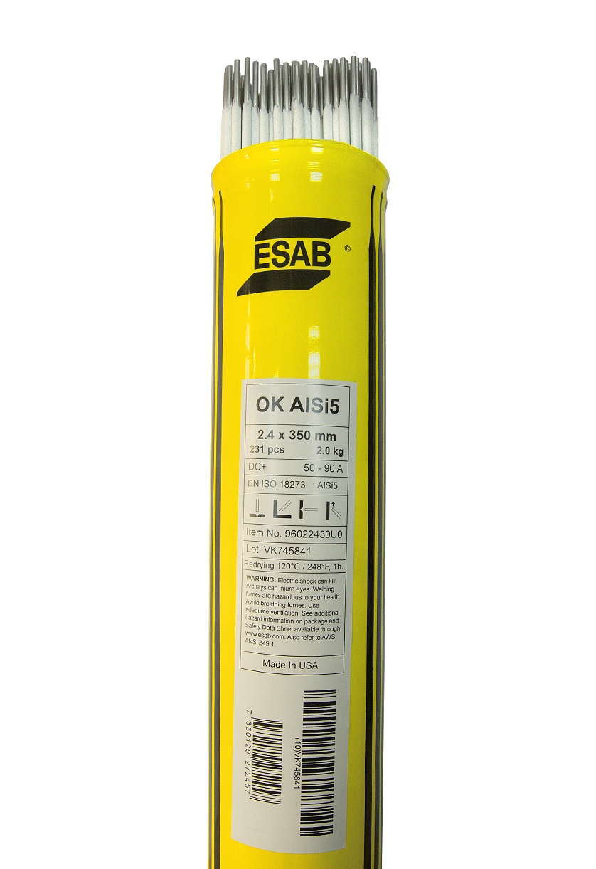 Elektroda Do Spawania Aluminium ALSi5 Fi 2,4 ESAB EAN (GTIN) 7330129272464