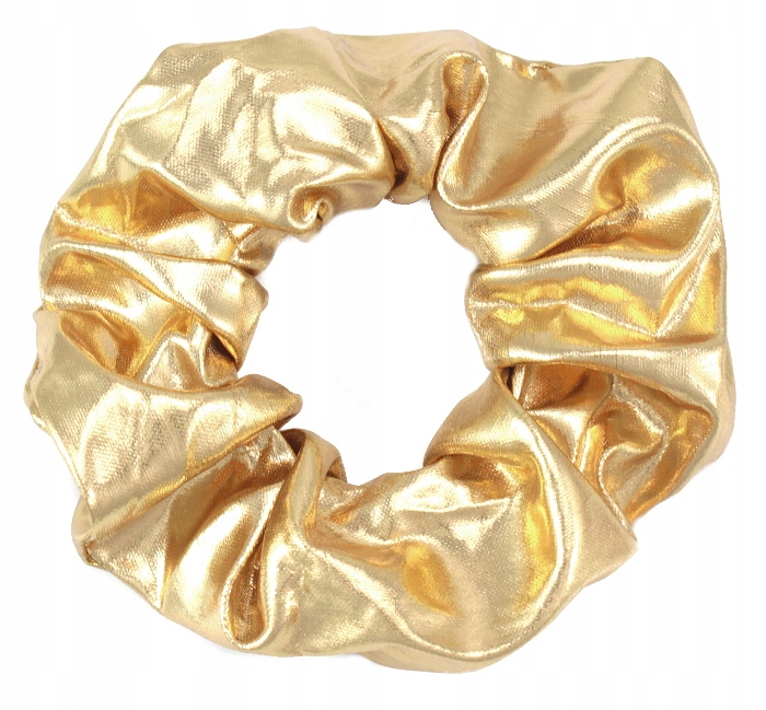 

Gumka Do Włosów Duża Metallic Scrunchies Złota