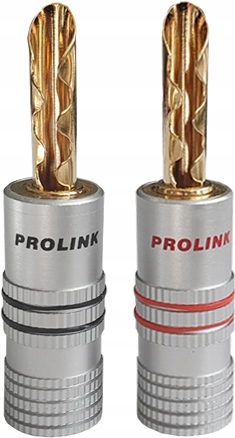 

Wtyk bananowy na kabel głośnikowy Prolink TBC052