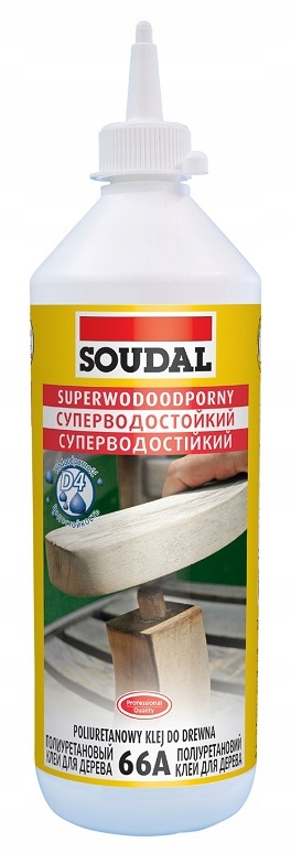 

Klej do drewna Soudal D4 Pouliretanowy 66A 250ml