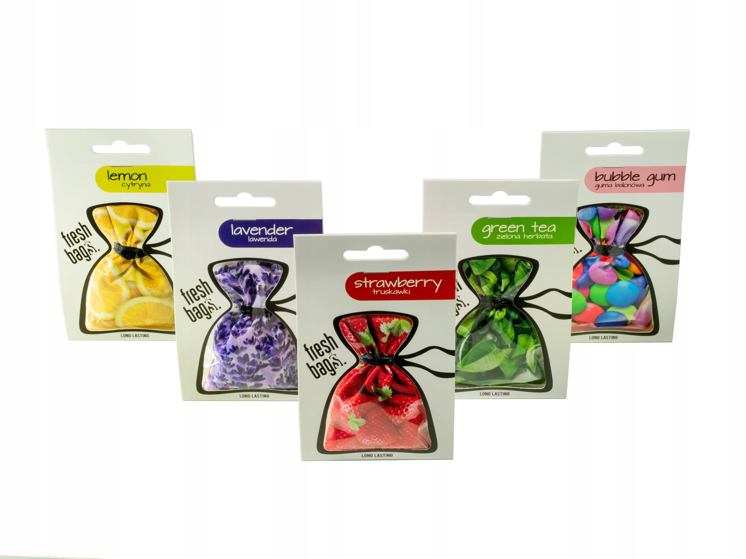 Zapach samochodowy FRESH BAGS REAL - Strawberry Producent Fresh Bags