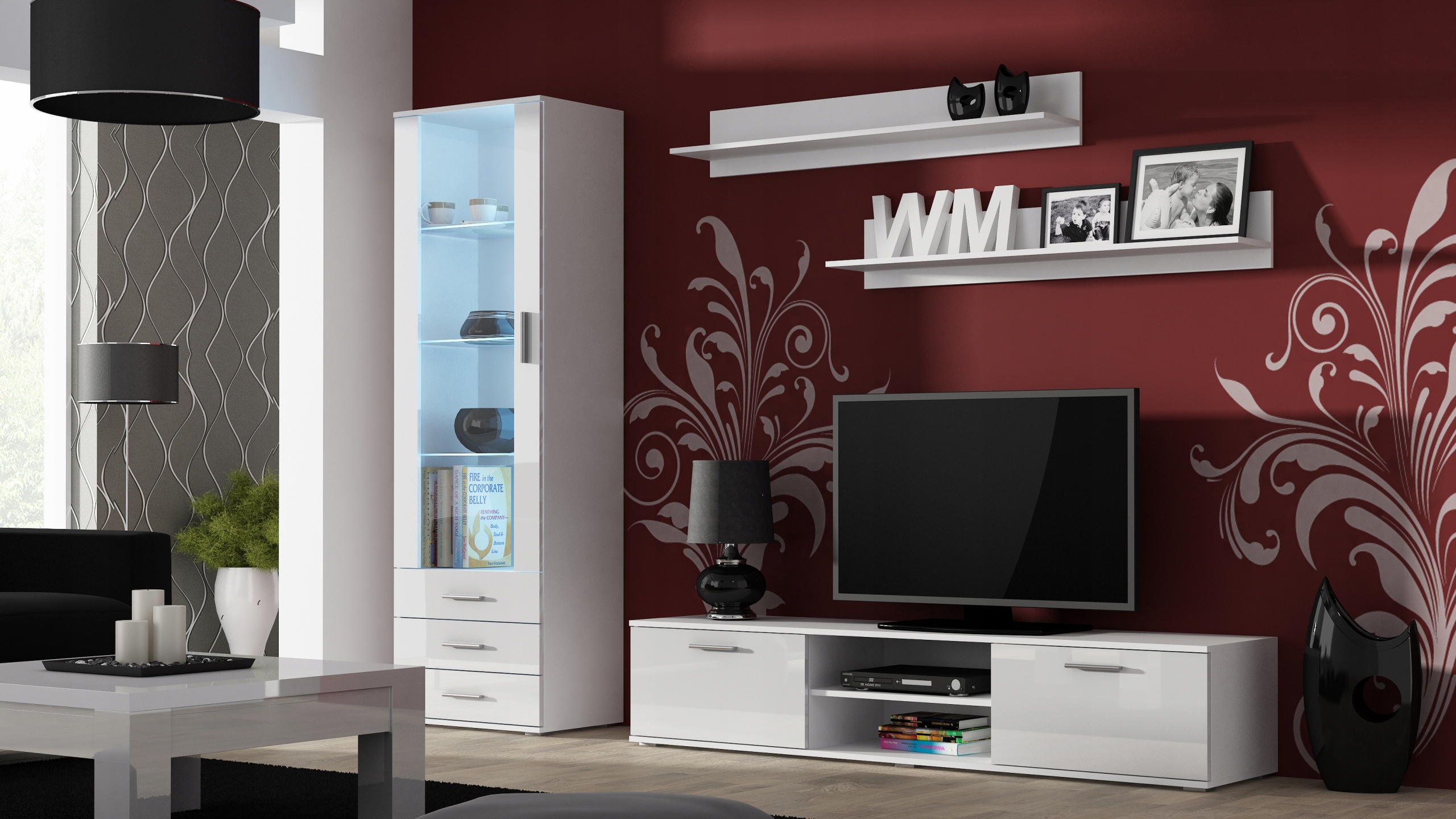 

Zestaw Soho 1 fronty wysoki połysk Led- Cama Meble