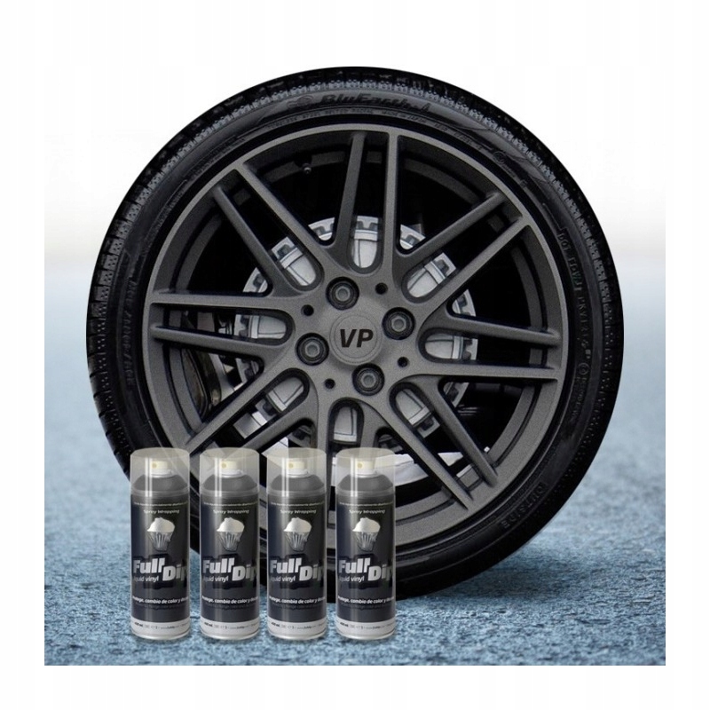 Full Dip Folia guma w sprayu 4x Antracyt Metalic