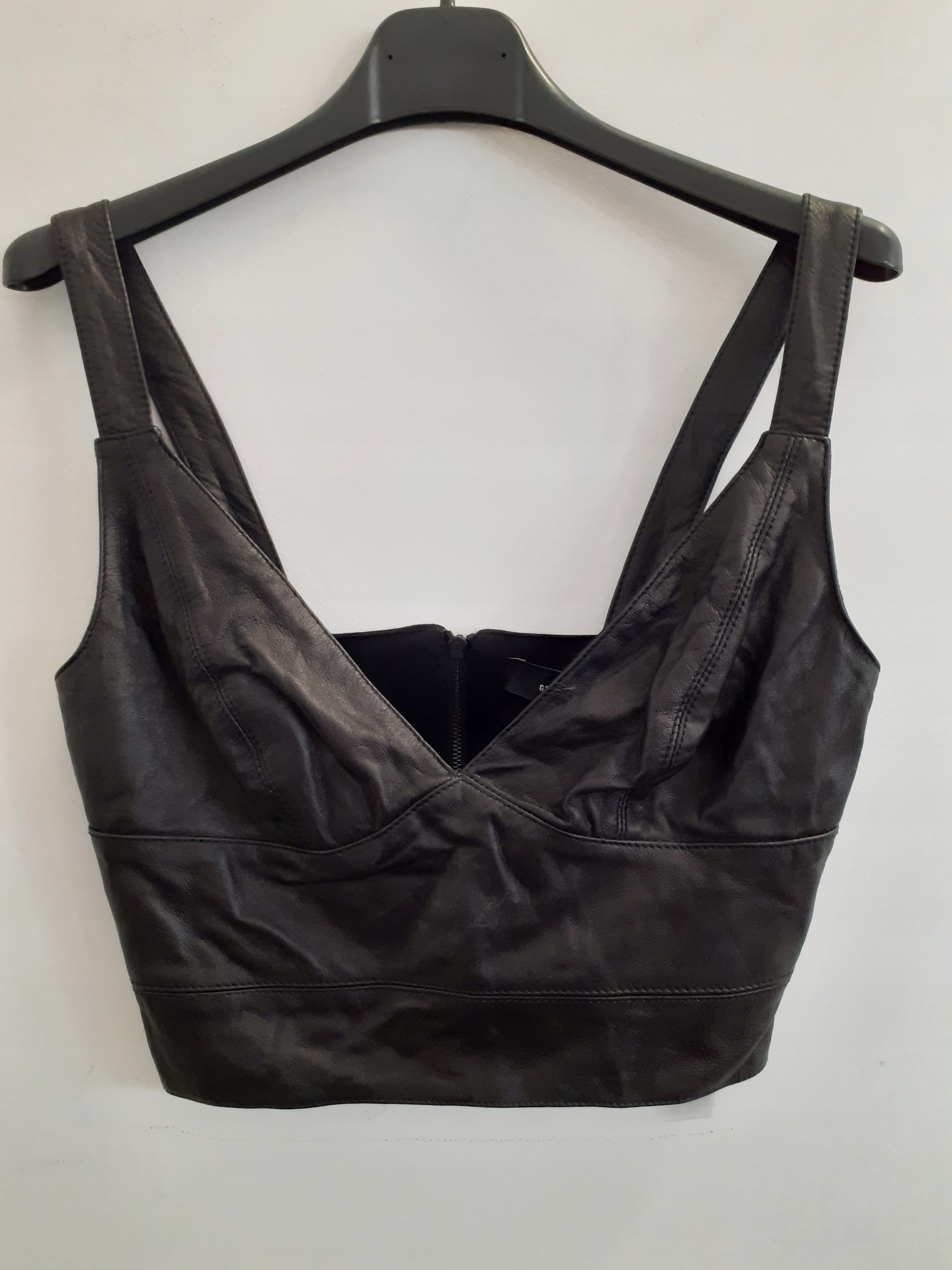 

Bralet top 100% skóra