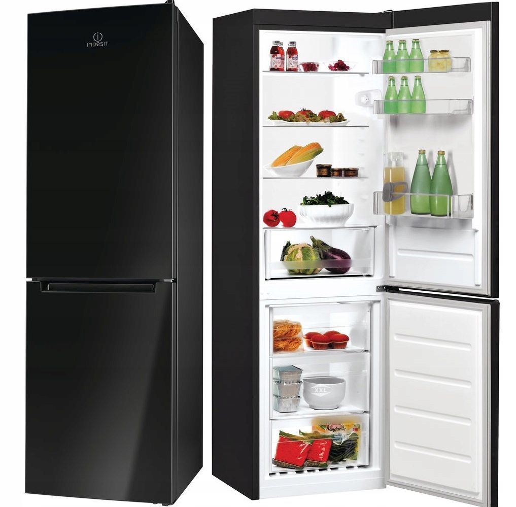 

Lodówko- zamrażarka Indesit LR8S1K czarna 339L