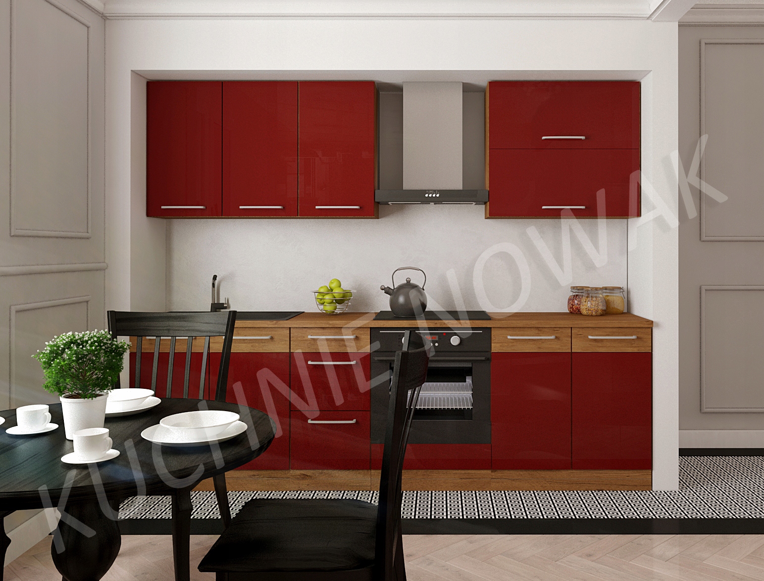 MEBLE KUCHENNE VIGO II POŁYSK 260 cm Marka inna