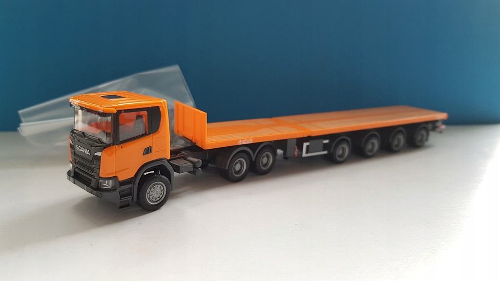 Herpa 311403 Scania Cg 17 Xt 6x4 Teletrailer orang