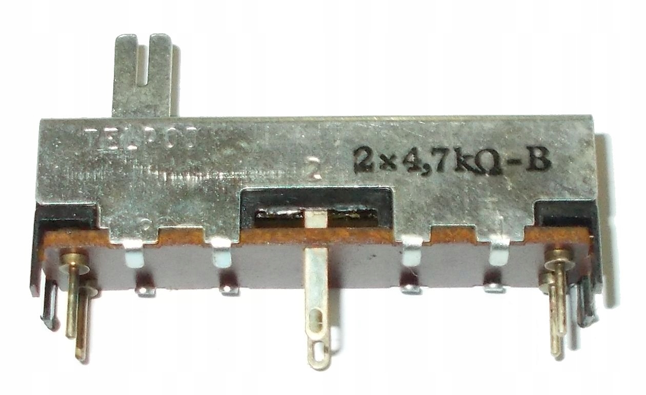 

Potencjometr Suwakowy Telpod 45mm 2x 4,7k B