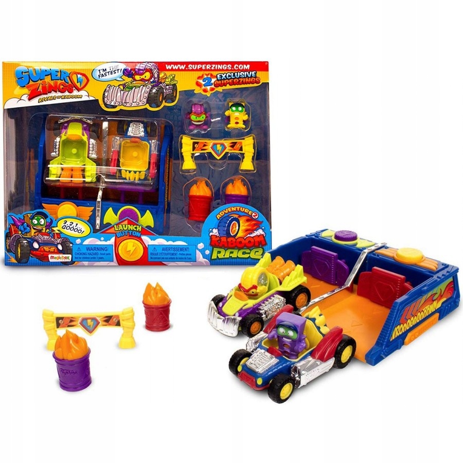 НАБОР ДЛЯ ГОНКИ Super ZINGS KABOOM RACE RACING