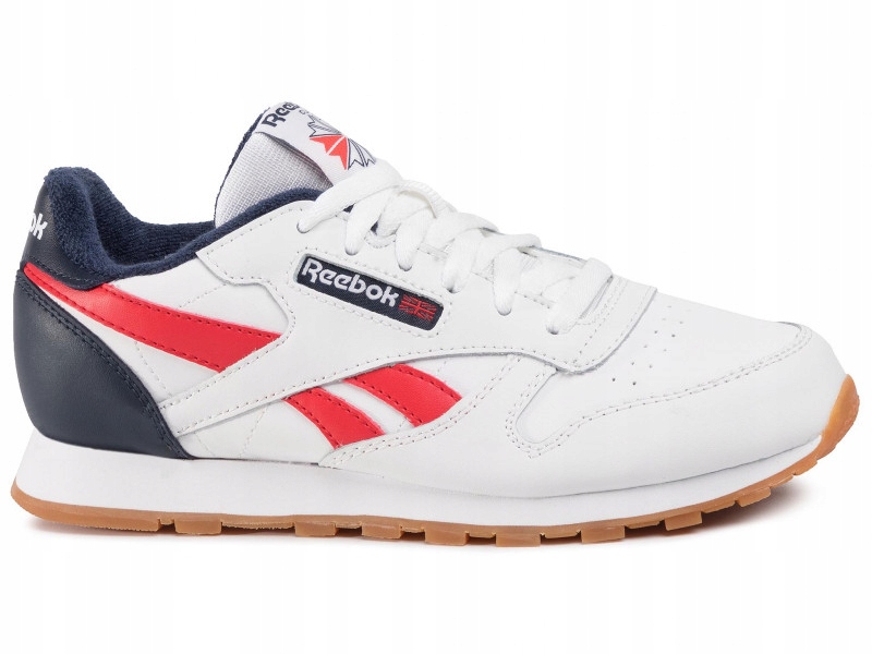Boty Reebok Classic Leather EG5751 junior se zavazováním na tkaničky bílé 34,5