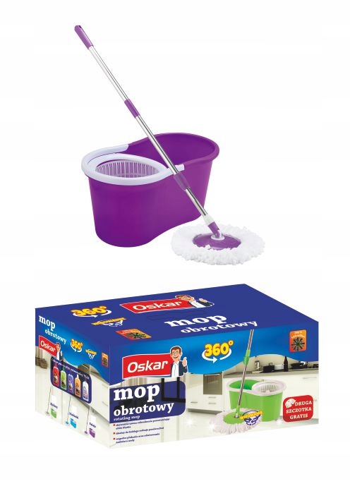 

Mop obrotowy rotacyjny z wiaderkiem Oskar