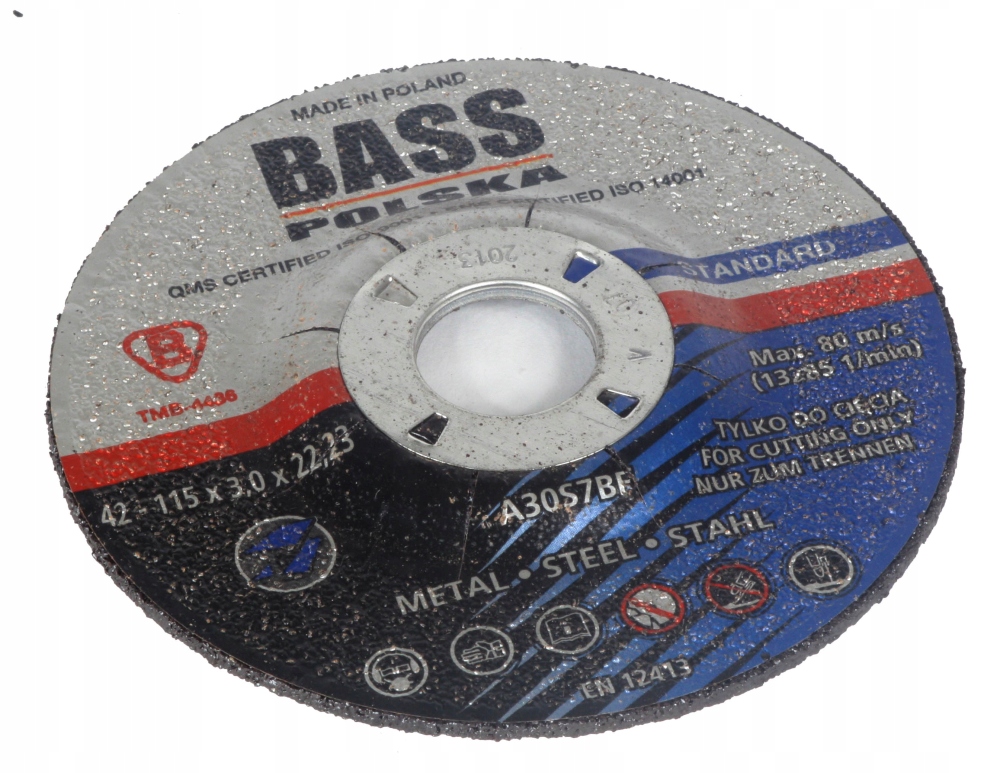 

Tarcza do cięcia metalu 115mmx3.0x22.3mm