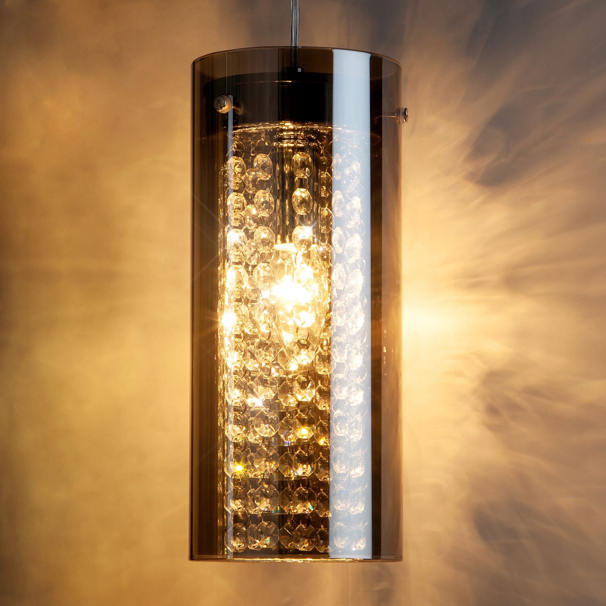 Lampa Wisząca Kryształowa Klosz MARIO 3 Kolekcja MARIO