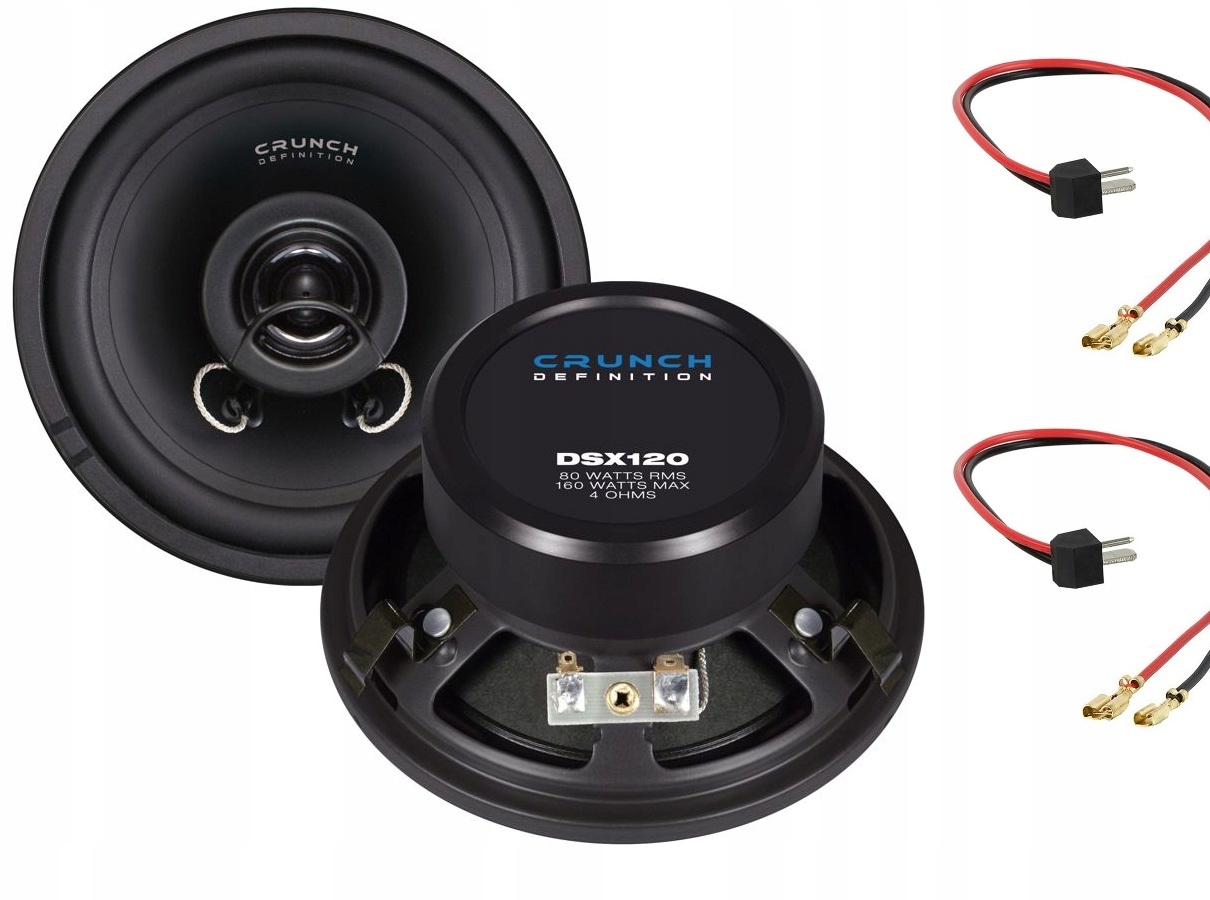 Crunch DSX120 reproduktory adaptéry pre Mercedes W124 W 124 12 cm 120 mm)