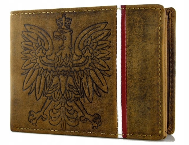 

Wyjątkowy Portfel Męski Skóra 100% Patriotyczny